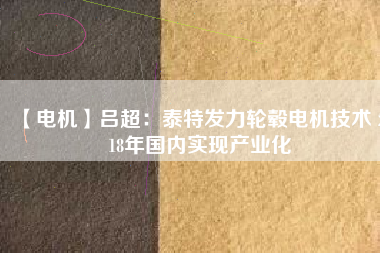 【電機】呂超：泰特發(fā)力輪轂電機技術(shù) 2018年國內(nèi)實現(xiàn)產(chǎn)業(yè)化 - TECO東元電機 | 變頻器·伺服電機·減速機·電機解決方案