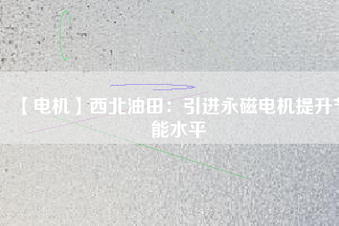 【電機】西北油田:引進(jìn)永磁電機提升節(jié)能水平 - TECO東元電機 | 變頻器·伺服電機·減速機·電機解決方案