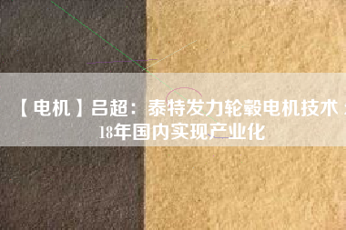 【電機】呂超：泰特發(fā)力輪轂電機技術(shù) 2018年國內(nèi)實現(xiàn)產(chǎn)業(yè)化 - TECO東元電機 | 變頻器·伺服電機·減速機·電機解決方案