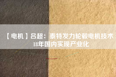 【電機】呂超：泰特發(fā)力輪轂電機技術(shù) 2018年國內(nèi)實現(xiàn)產(chǎn)業(yè)化 - TECO東元電機 | 變頻器·伺服電機·減速機·電機解決方案