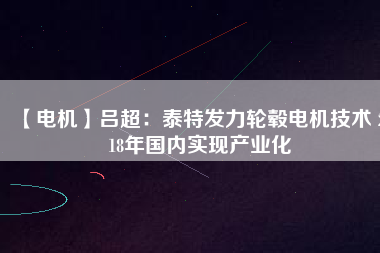 【電機】呂超：泰特發(fā)力輪轂電機技術(shù) 2018年國內(nèi)實現(xiàn)產(chǎn)業(yè)化 - TECO東元電機 | 變頻器·伺服電機·減速機·電機解決方案